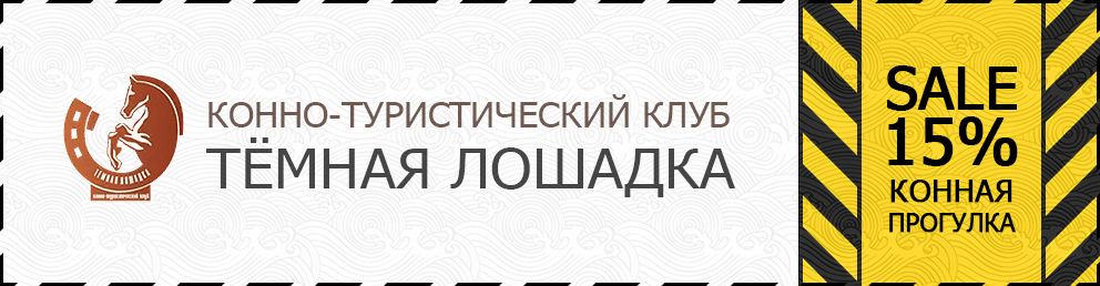 Скидочный купон в конный клуб "Тёмная лошадка"