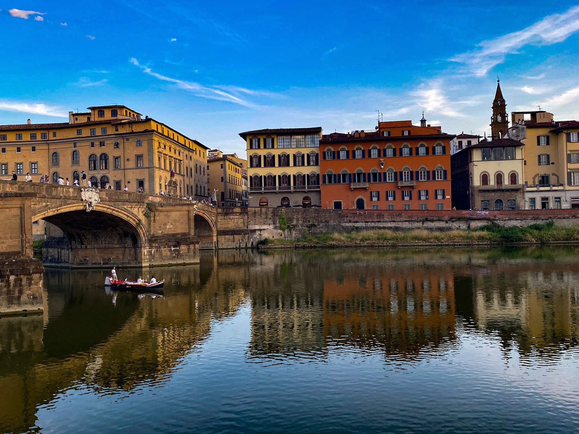 Florentine Reflections at Twilight