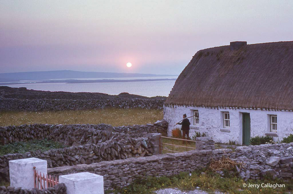 Sunset Inishmaan Aran Islands Ireland
