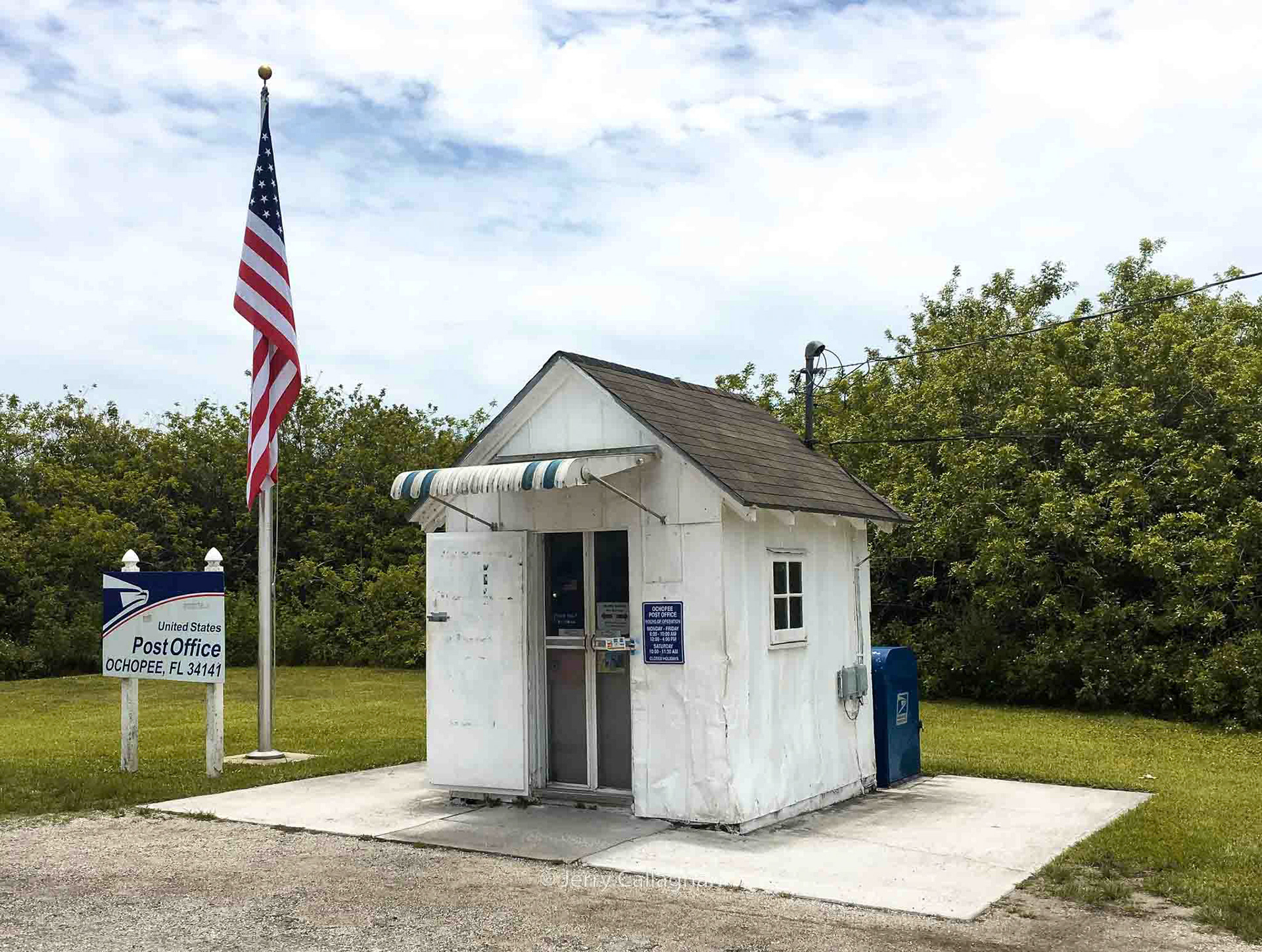 Ochopee Post Office  Everglades National Park, Florida.  This is believed to be the smallest Post Office in the United States.