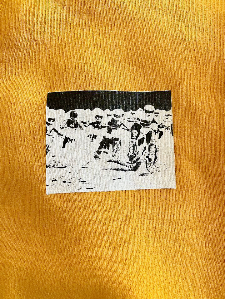 Acrylic on Crew, 2.5" x 3.5"