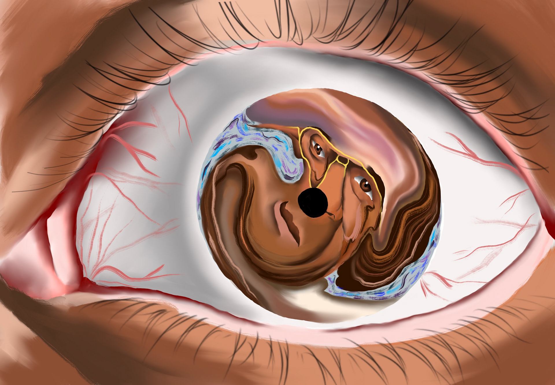 "VOID." 24x36 Acrylic on canvas. 2021