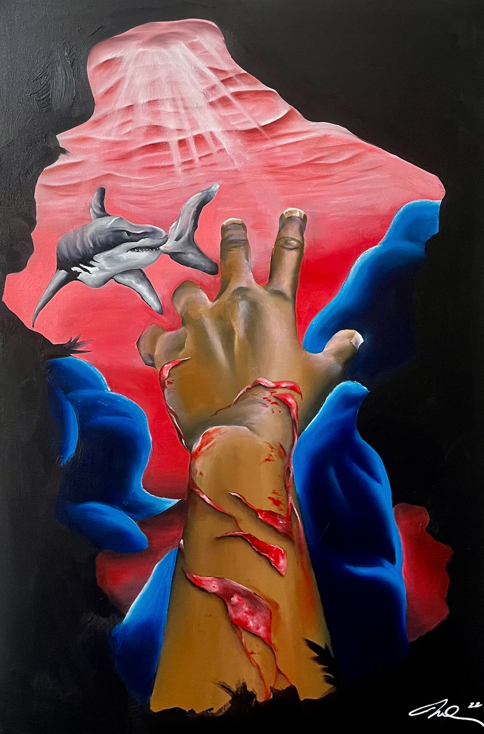 "Breakaway" 18x24 oil on canvas. 2022