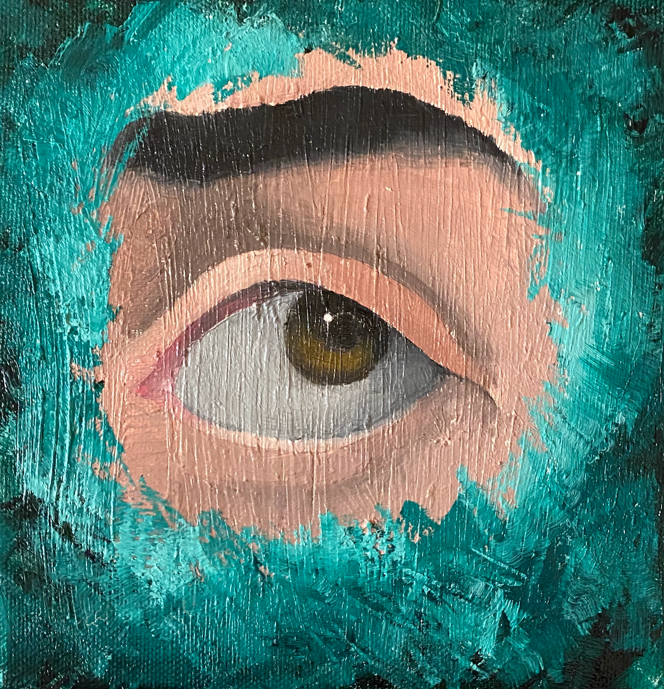 "Envy" 4x6 oil on canvas. 2018