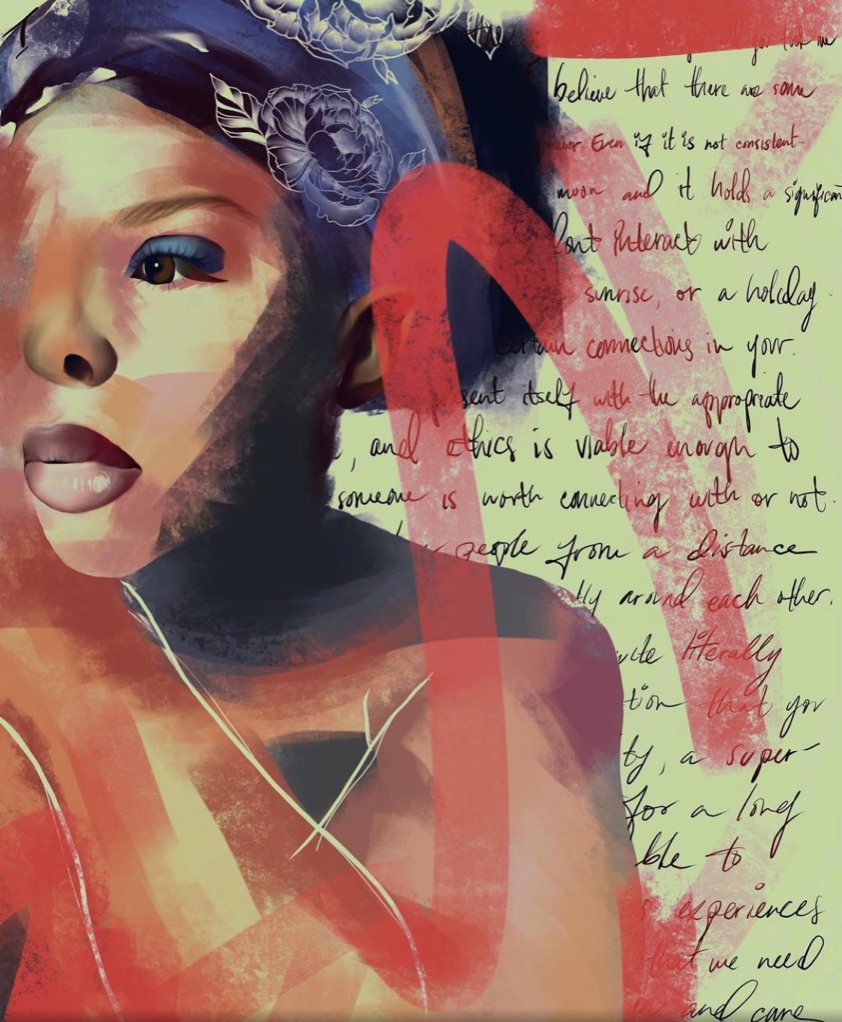 "Takarah" 16x20 digital media. 2018