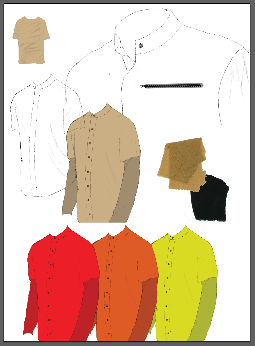 Overshirt Sketches