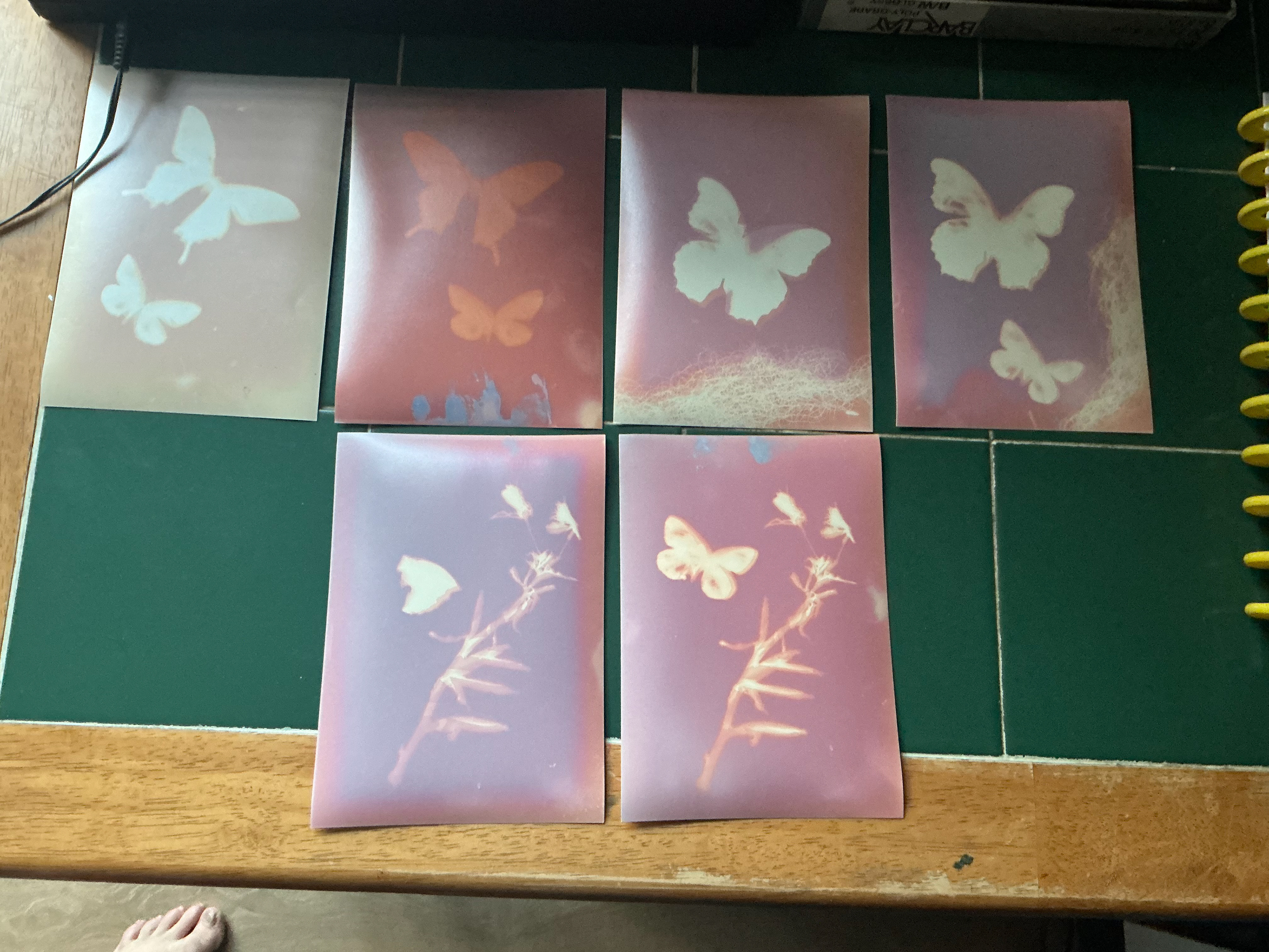 1 fixed rest Unfixed lumin prints 