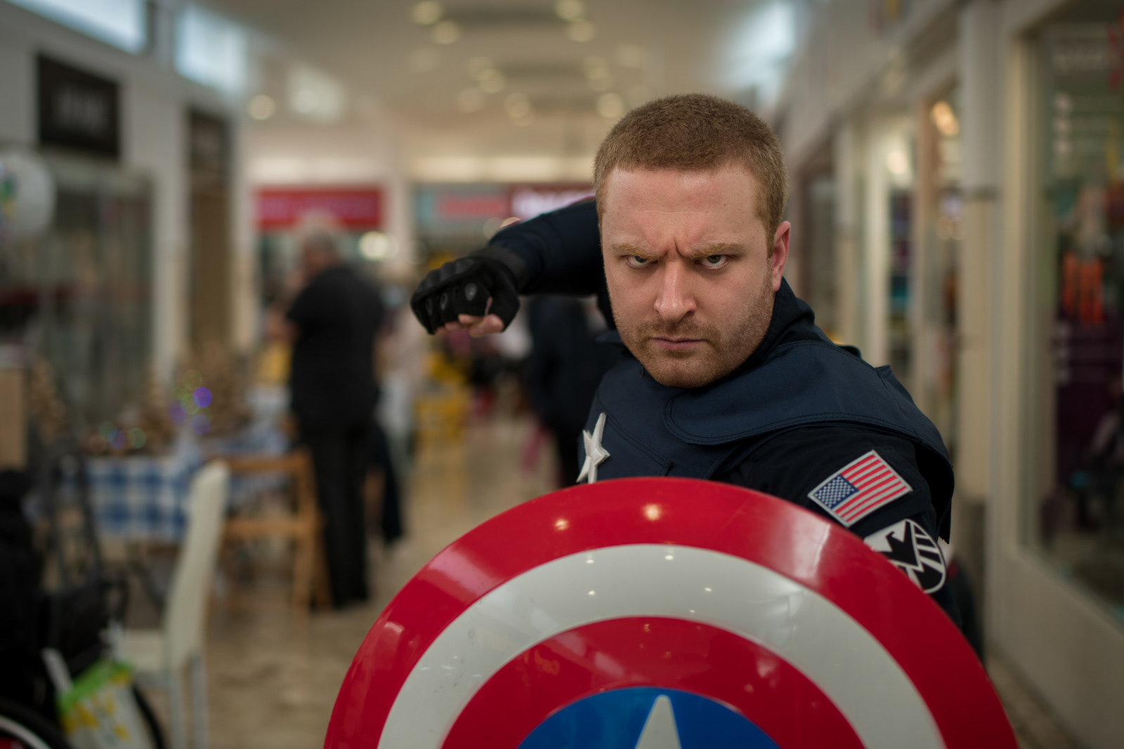 A very serious Captain America