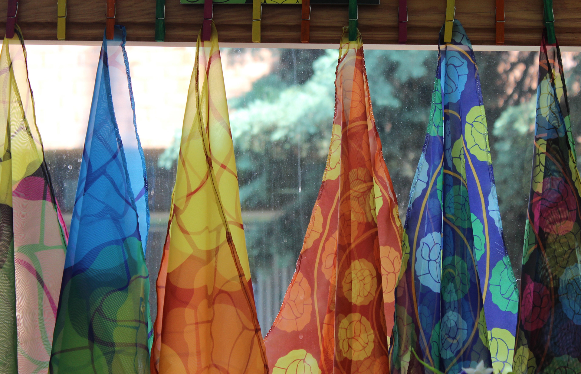 handkerchiefs hanging