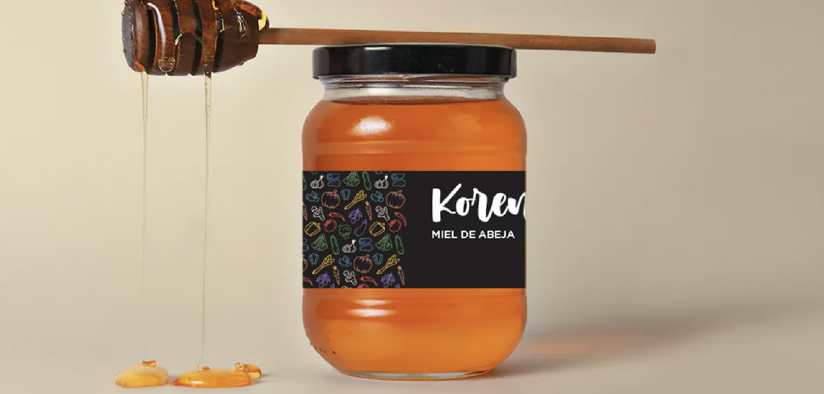 Packaging: honey pot