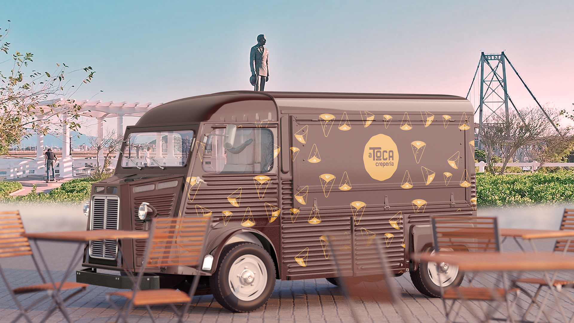 Identidade Visual - a Toca - Creperia