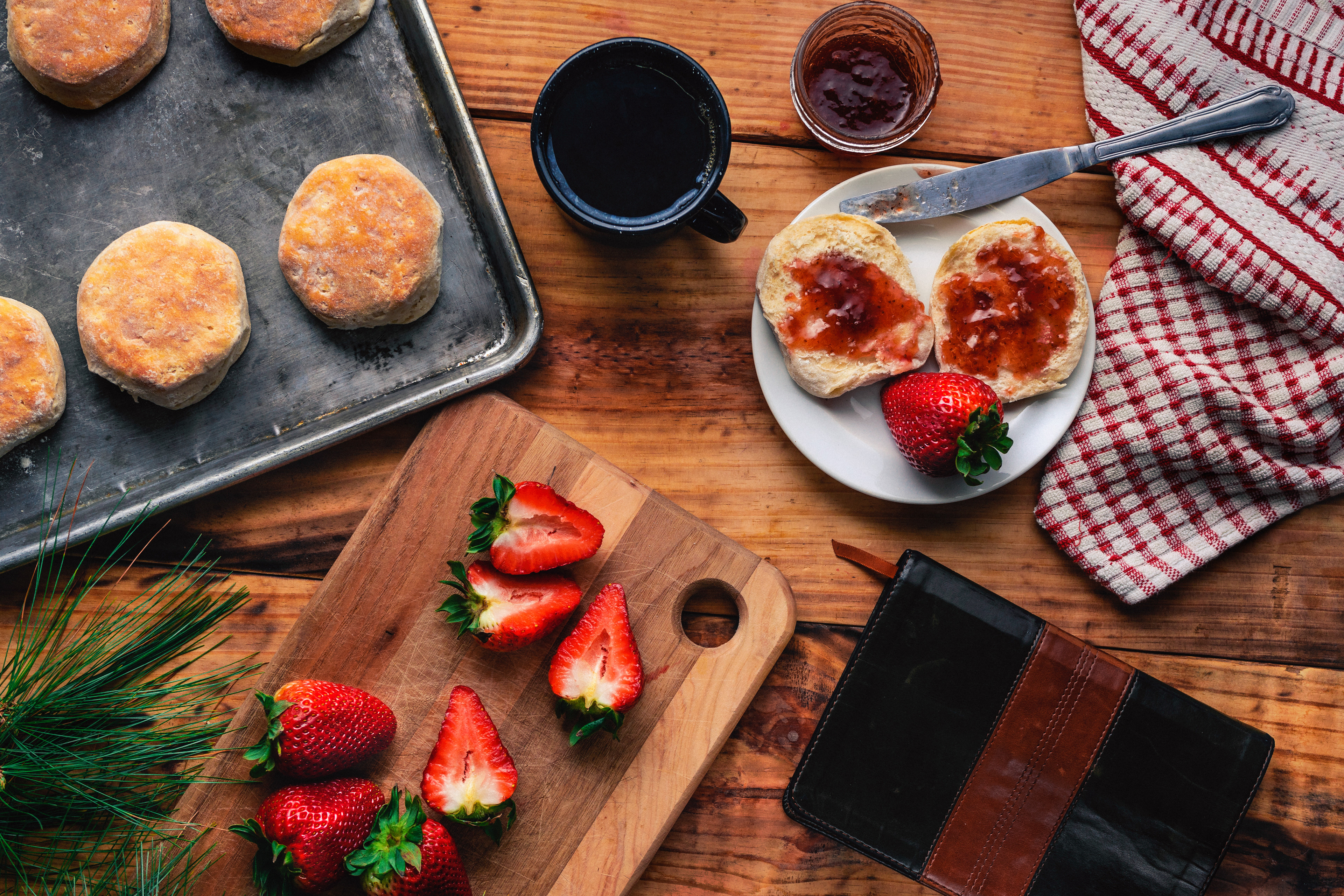Strawberry Biscuits
