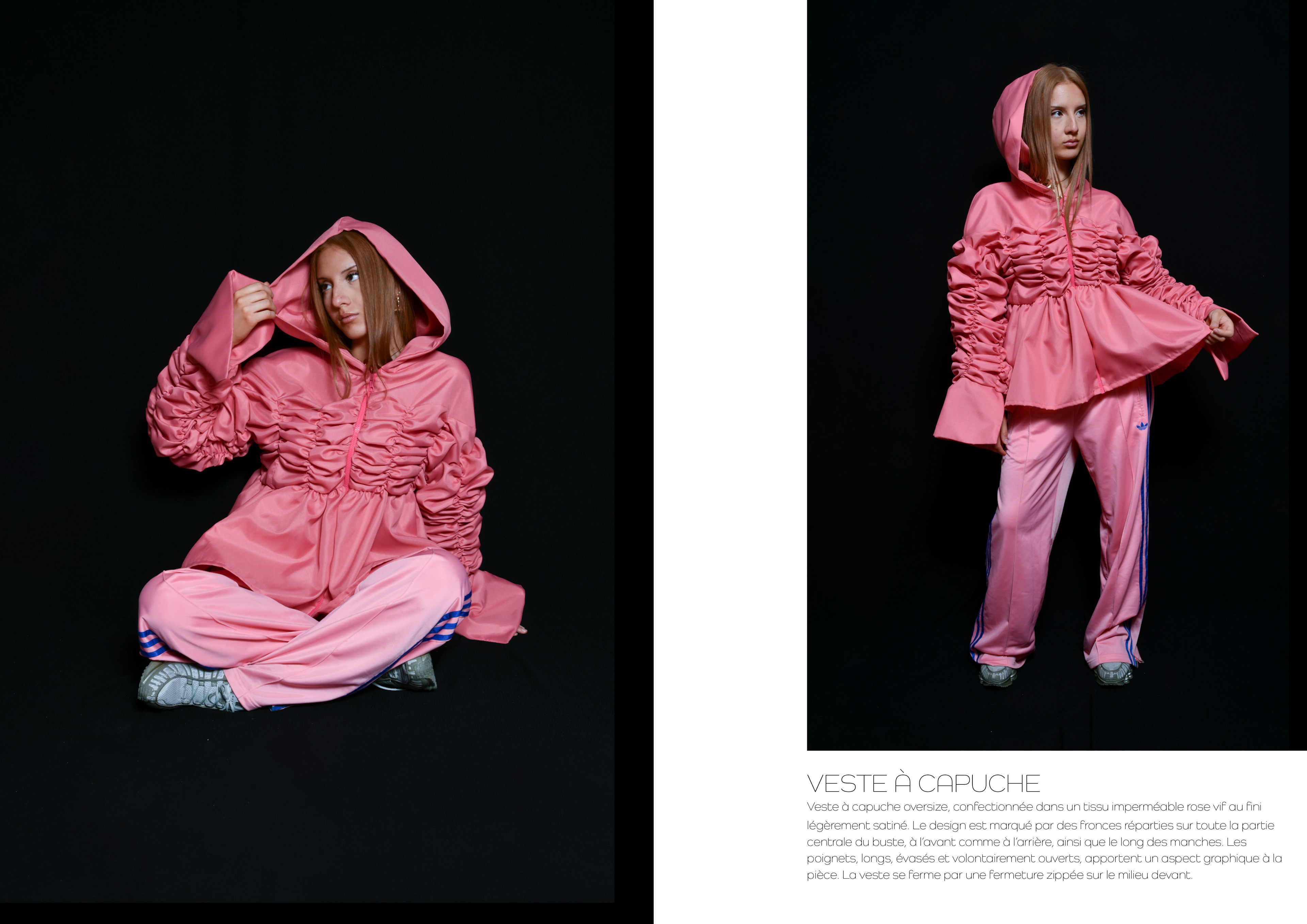 Veste imperméable carotte aux fraises