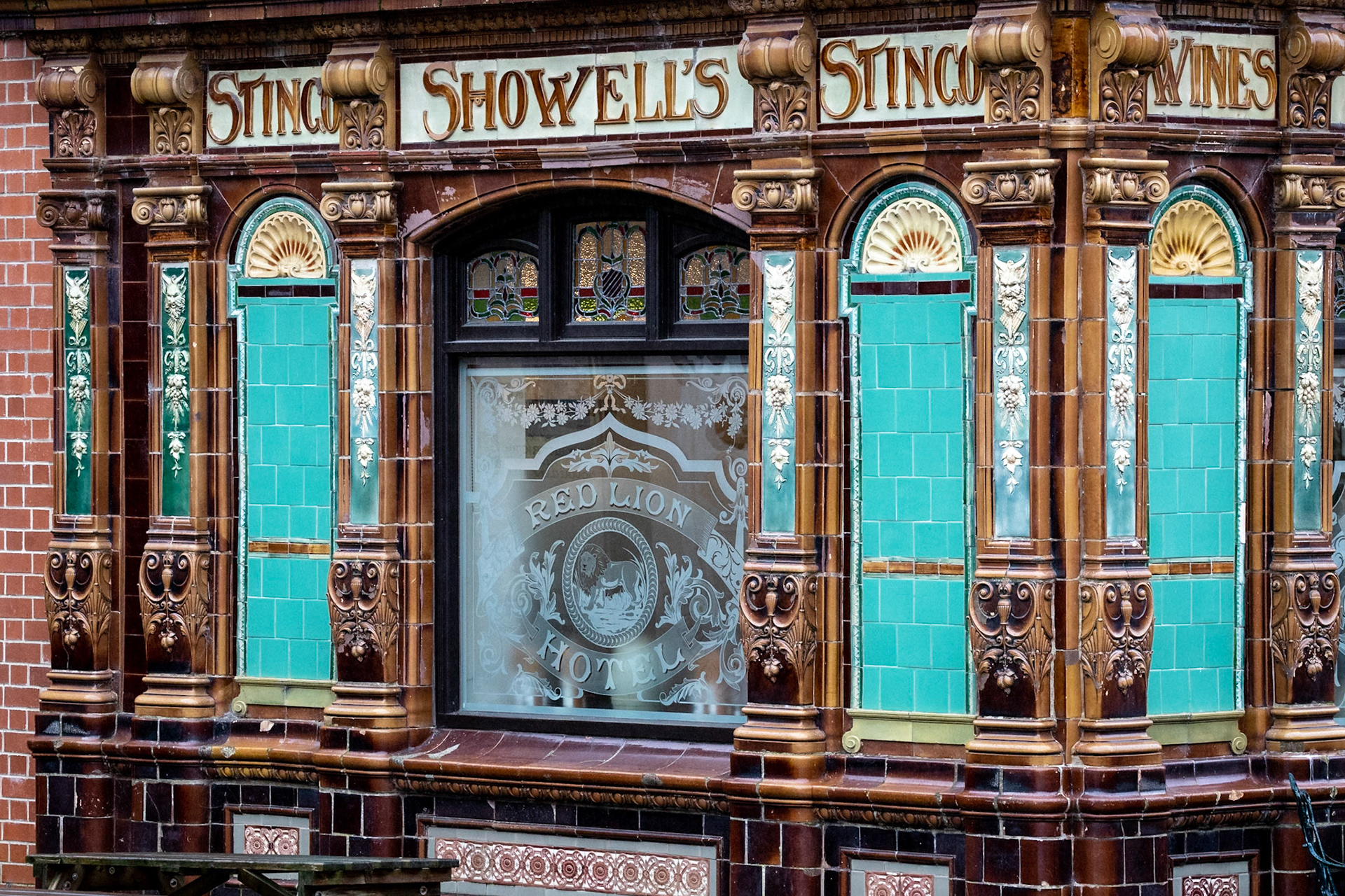 The Red Lion Hotel. Crich Tramway Village, Derbyshire. October 2019