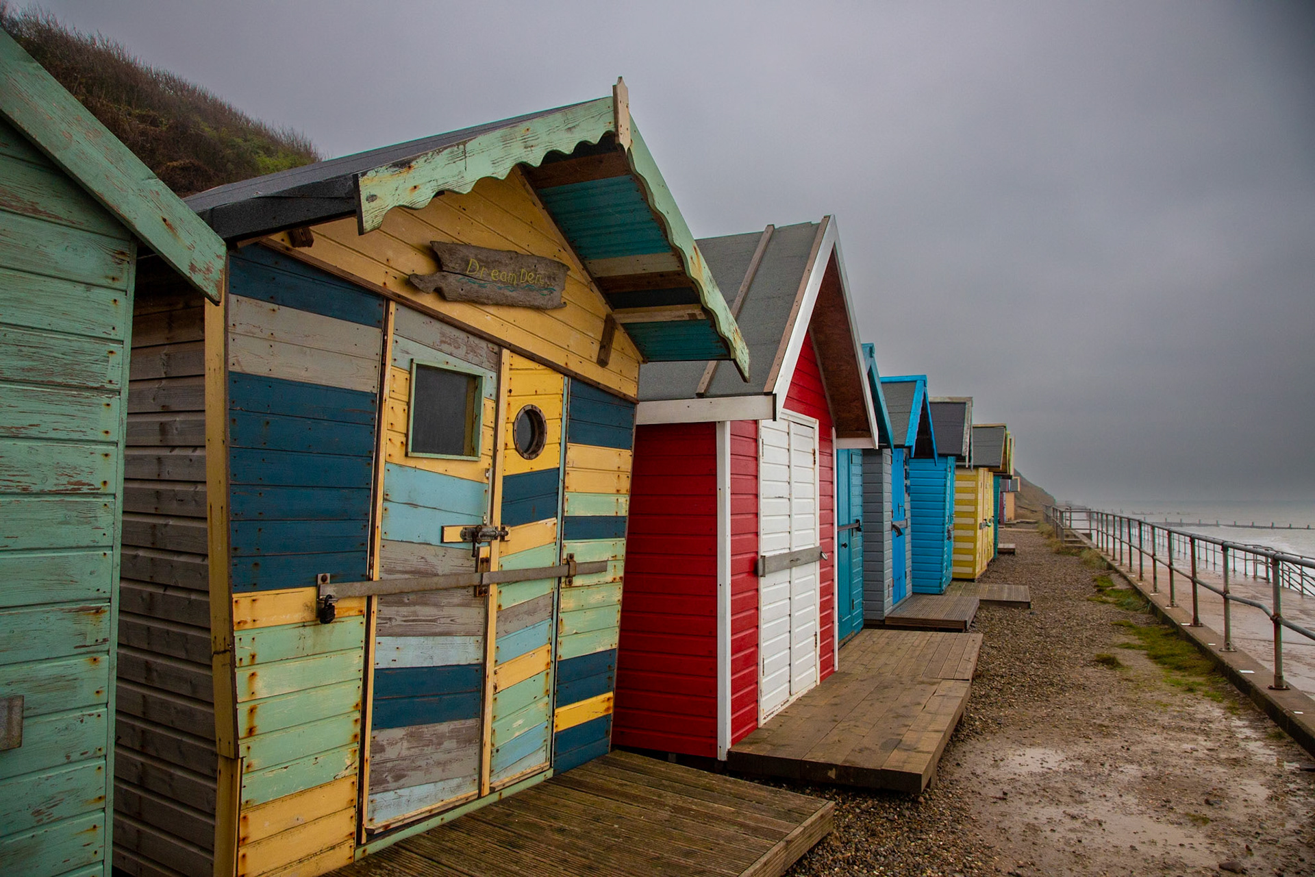 Beach Huts. Overstrand, Norfolk. November 2021.