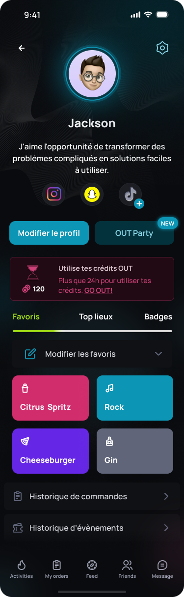 Mon profil
