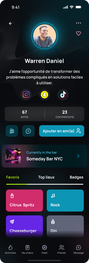 Profil des utilisateurs