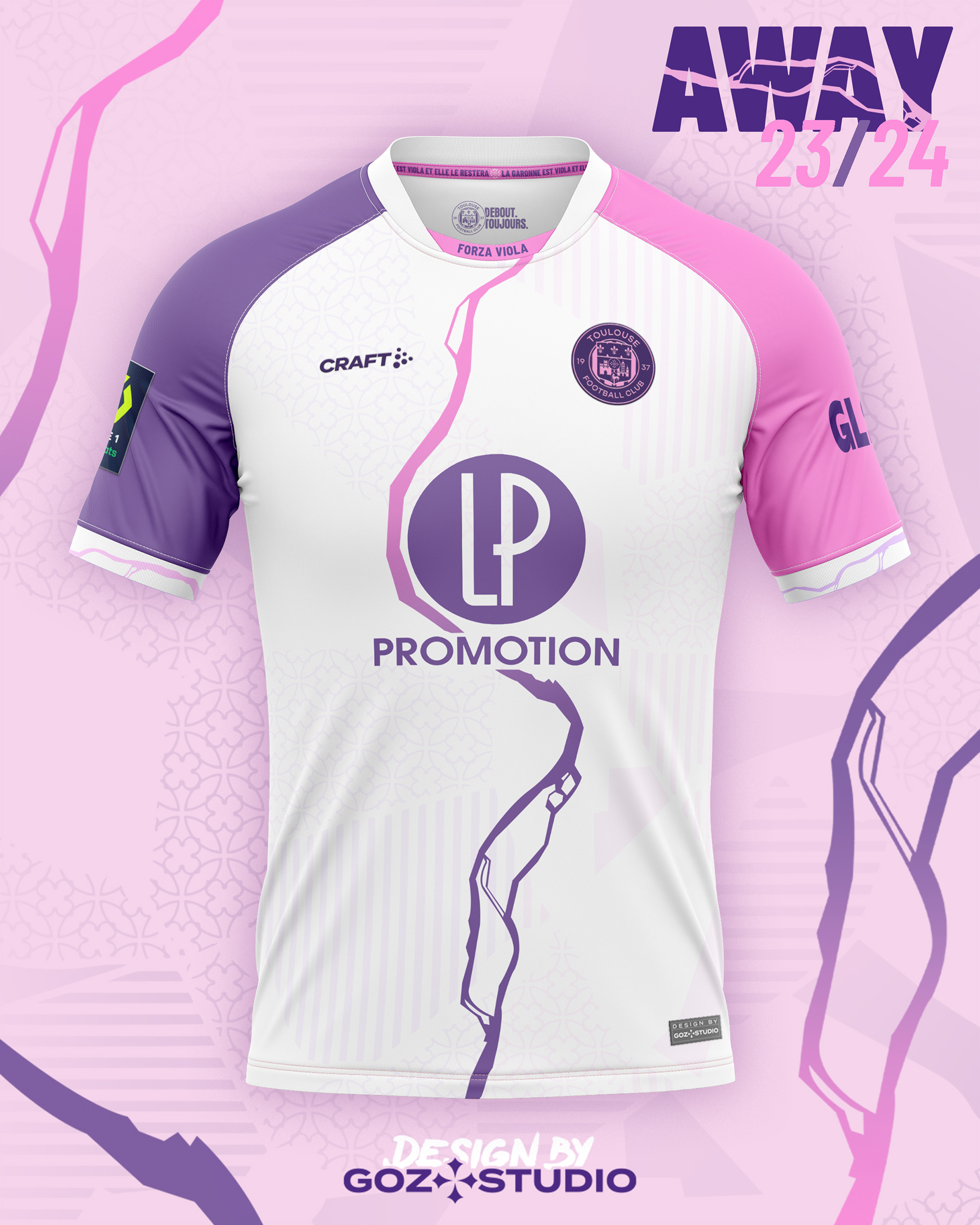 Maillot Domicile 23/24 Toulouse Football Club