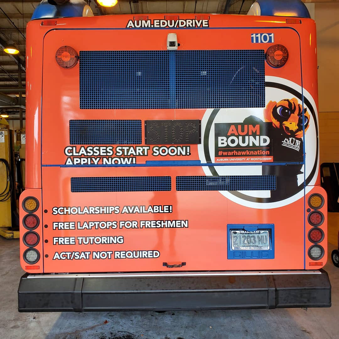 Current Montgomery Area Transit Bus Wrap
