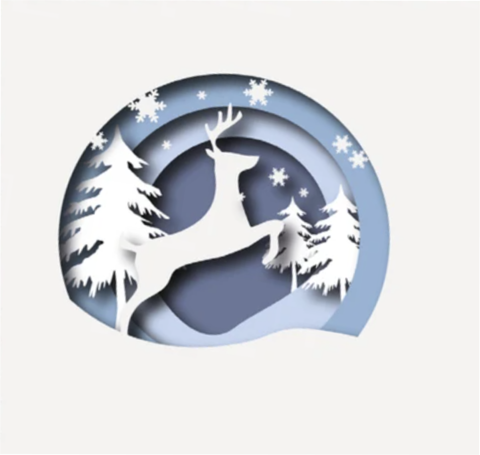 Cerf dans la neige