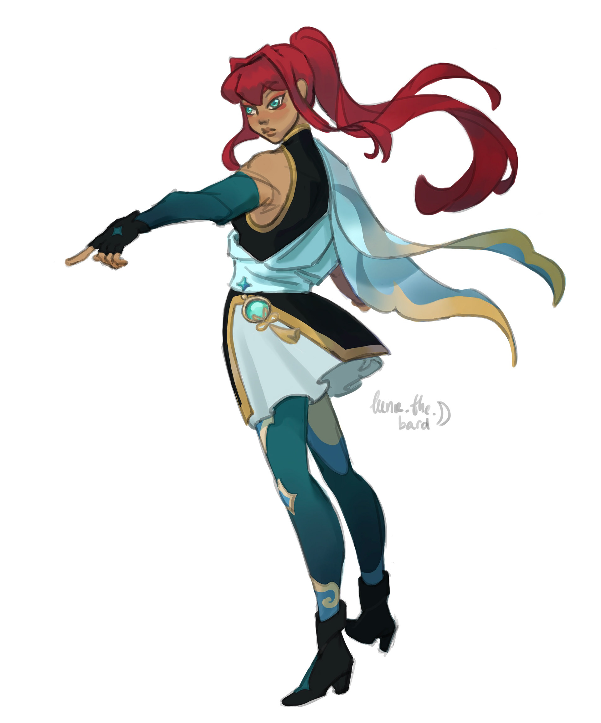 Character design inspired by Genshin Impact