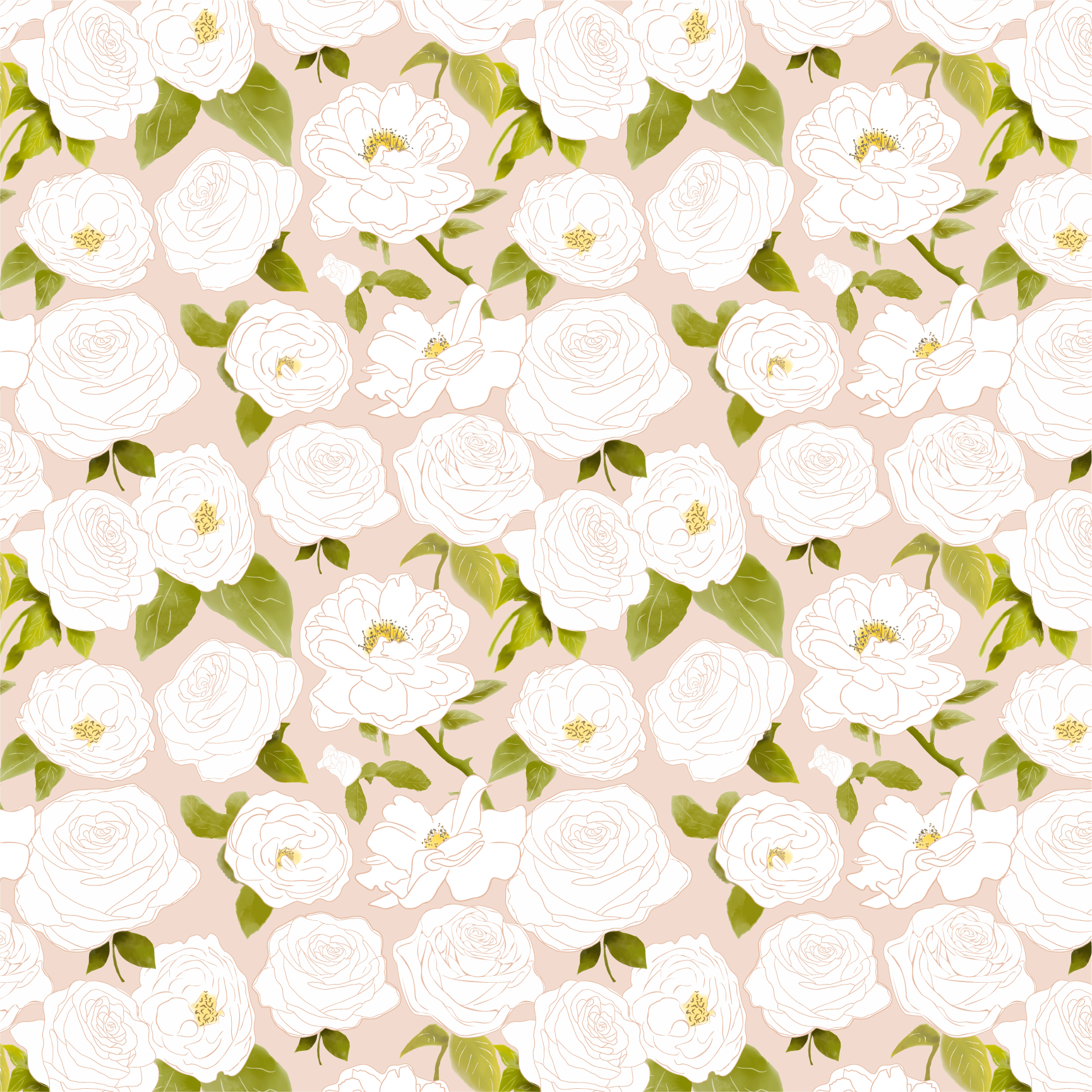 "A Great Many Roses" (Morning)