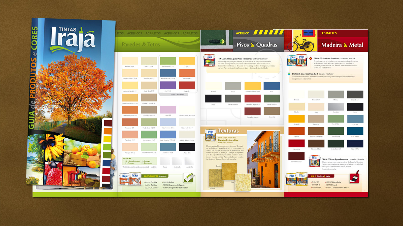 cartela de cores Tintas Iraja