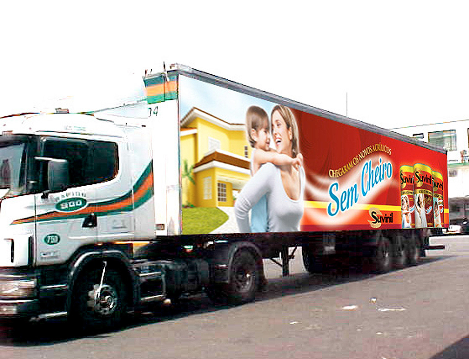 arte para lateral de caminhao - Suvinil Sem Cheiro