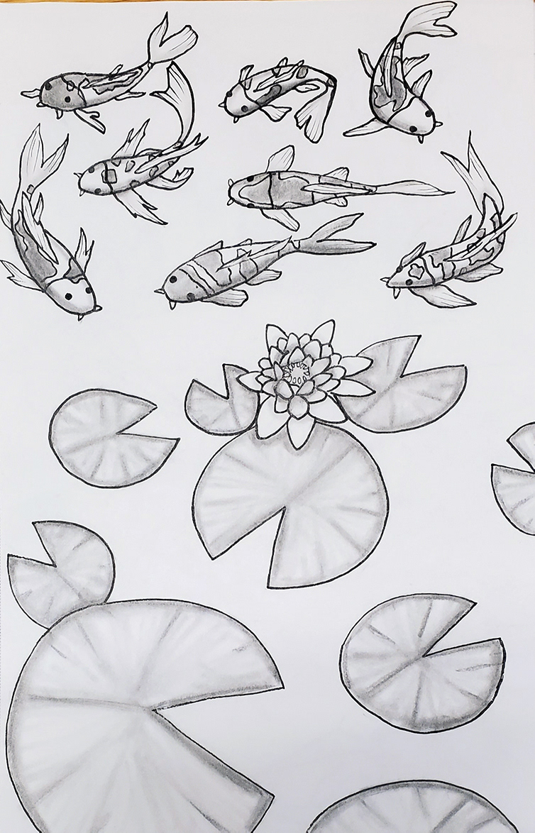 Koi and Lily Pads