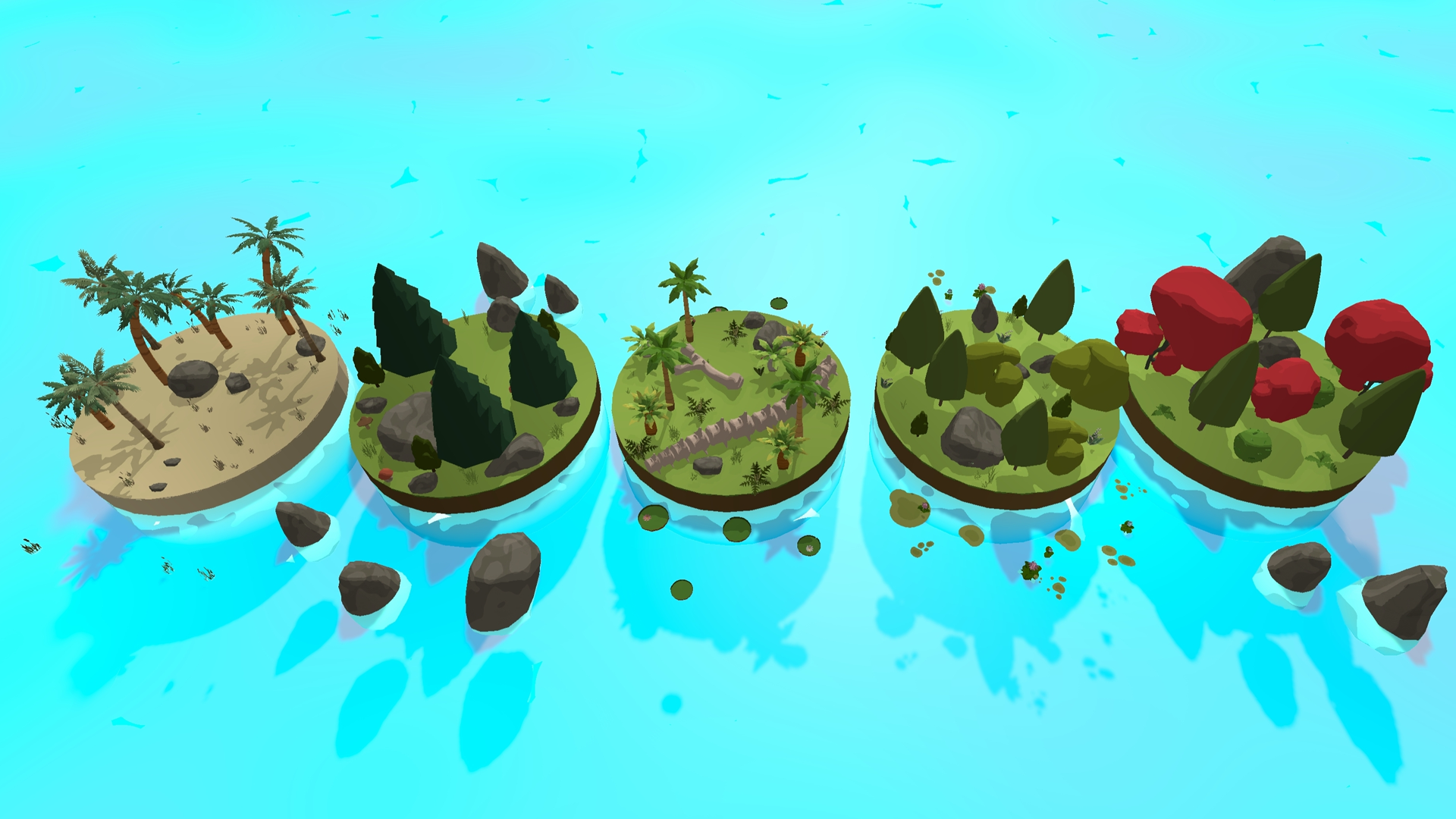 Experiments with different palettes