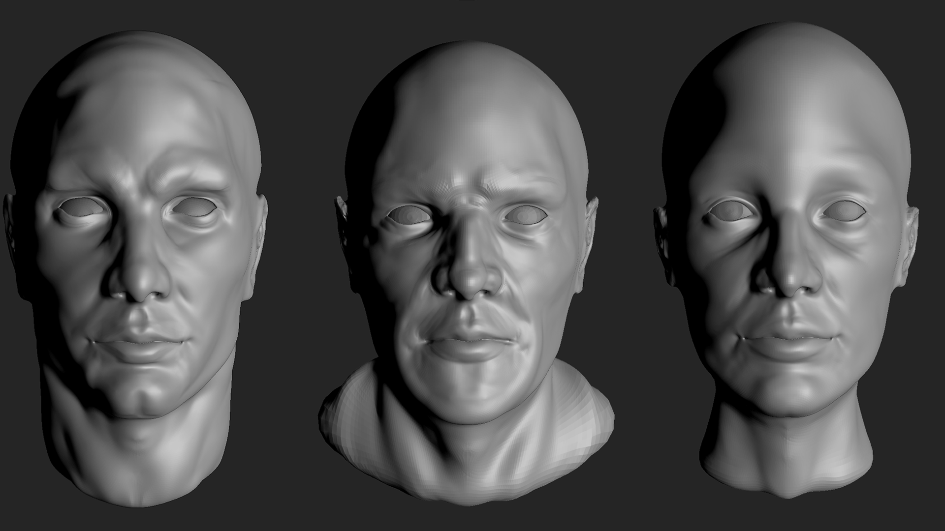 Head Sculpts, Zbrush, 2021