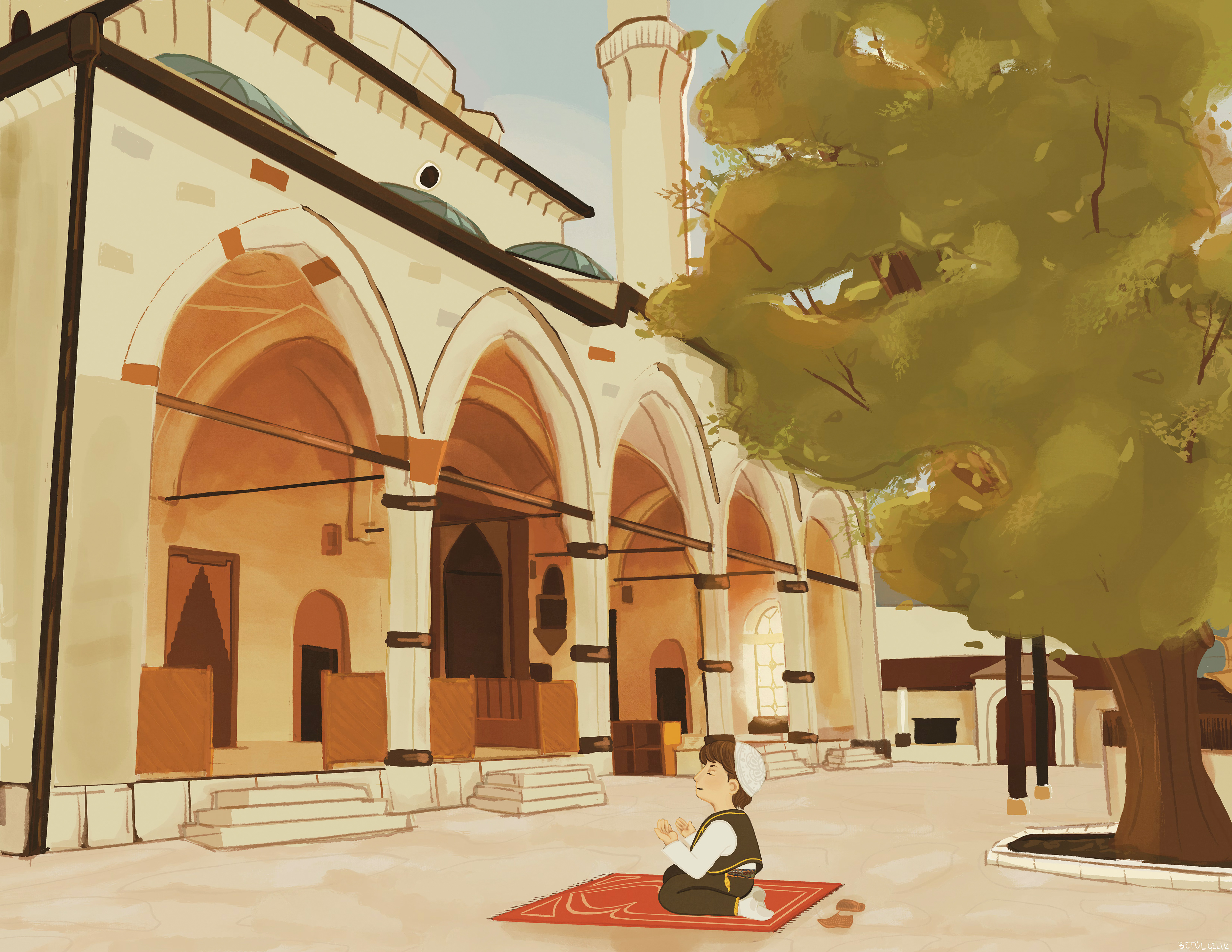 Baby in Sarajevo Mosque