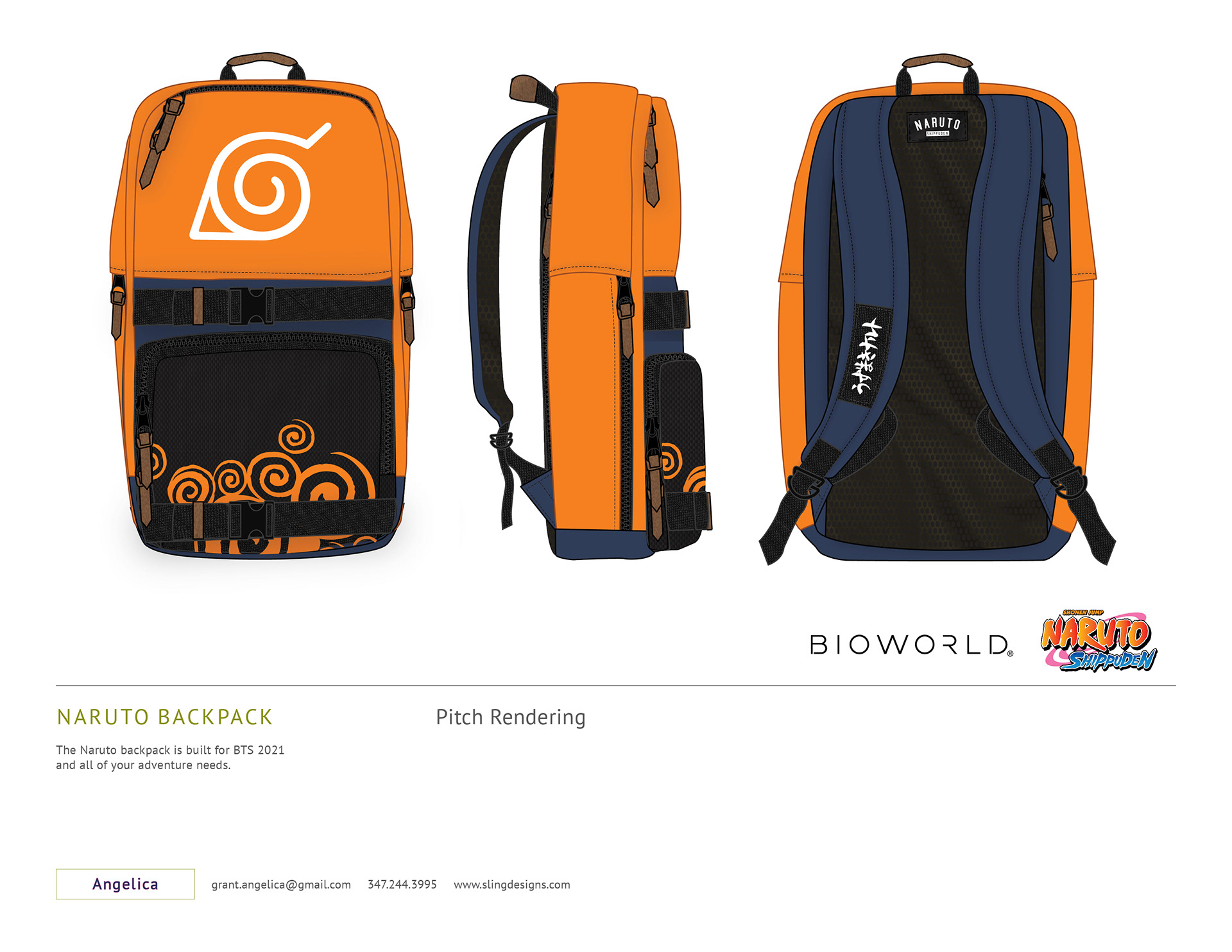 Naruto Backpack by Angelica Grant at