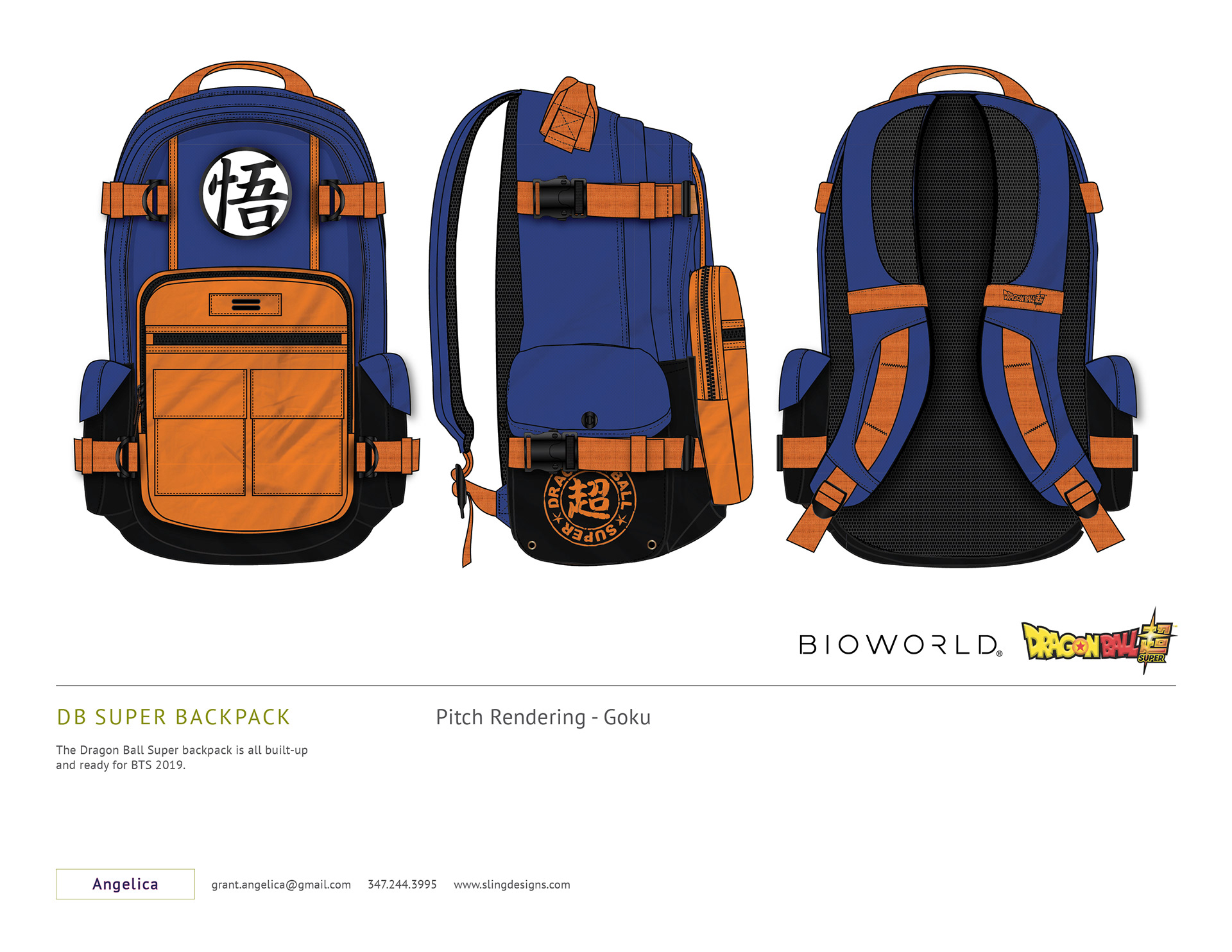 Dragon Ball Z Goku Built-Up Backpack