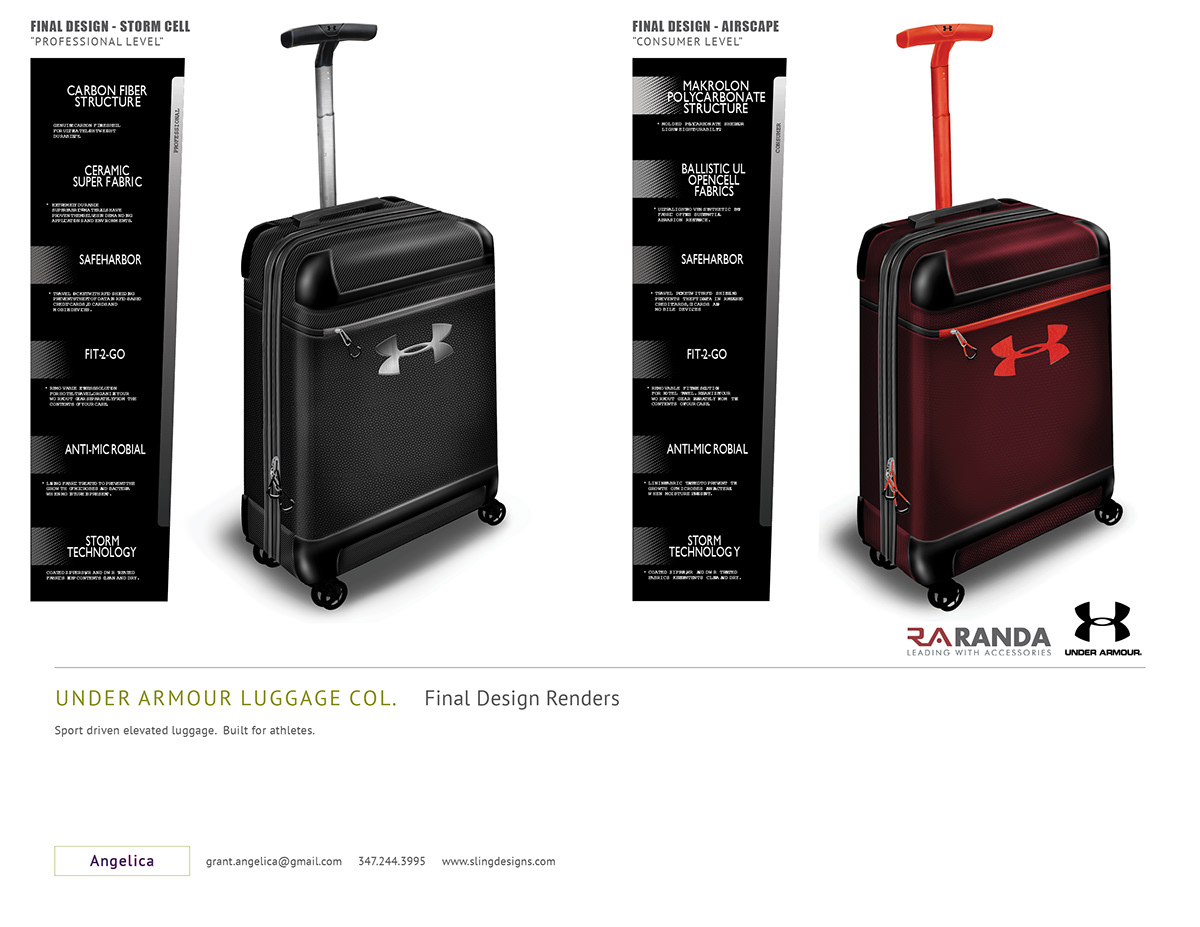 Angelica Grant's Portfolio Under Armour Luggage Col. (Randa)