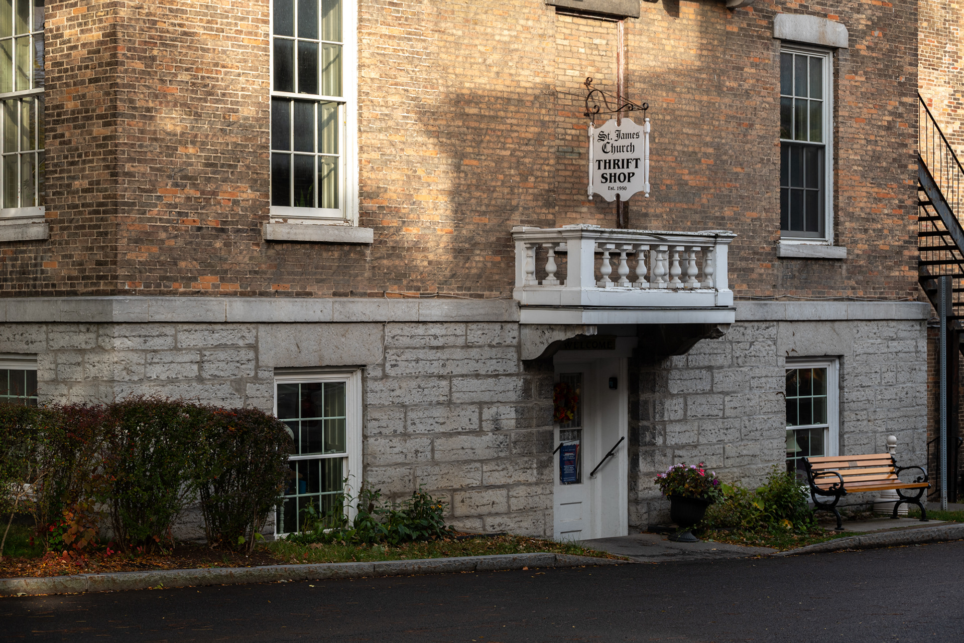 The thrift shop was founded in 1950 by the St. James Episcopal Church.  All profits made are donated to several nonprofit organizations. 