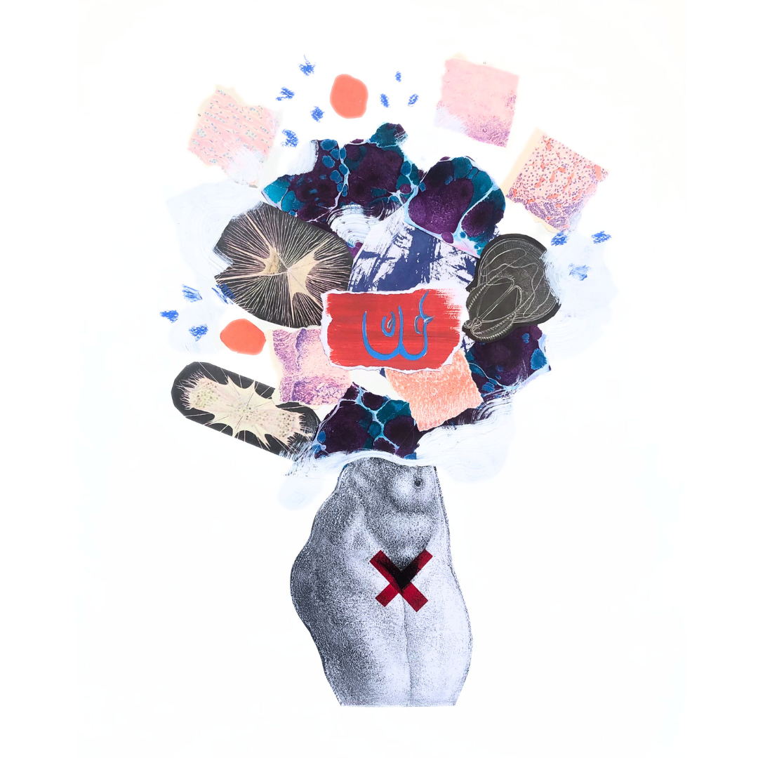 “What's Going on in You?” collage series 84,1 x 59,4 cm 2023