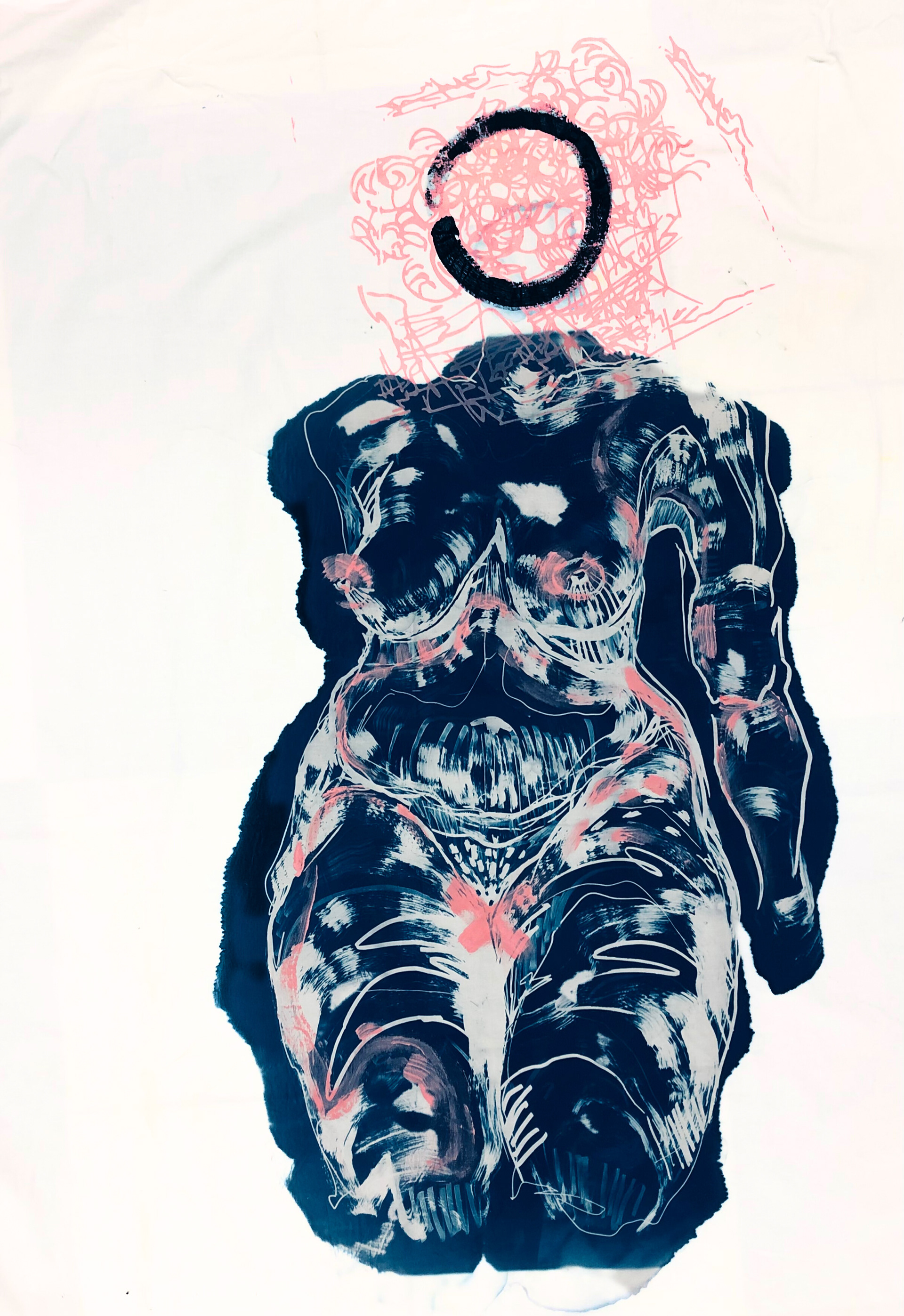 Cyanotype, silk screen printing 2022