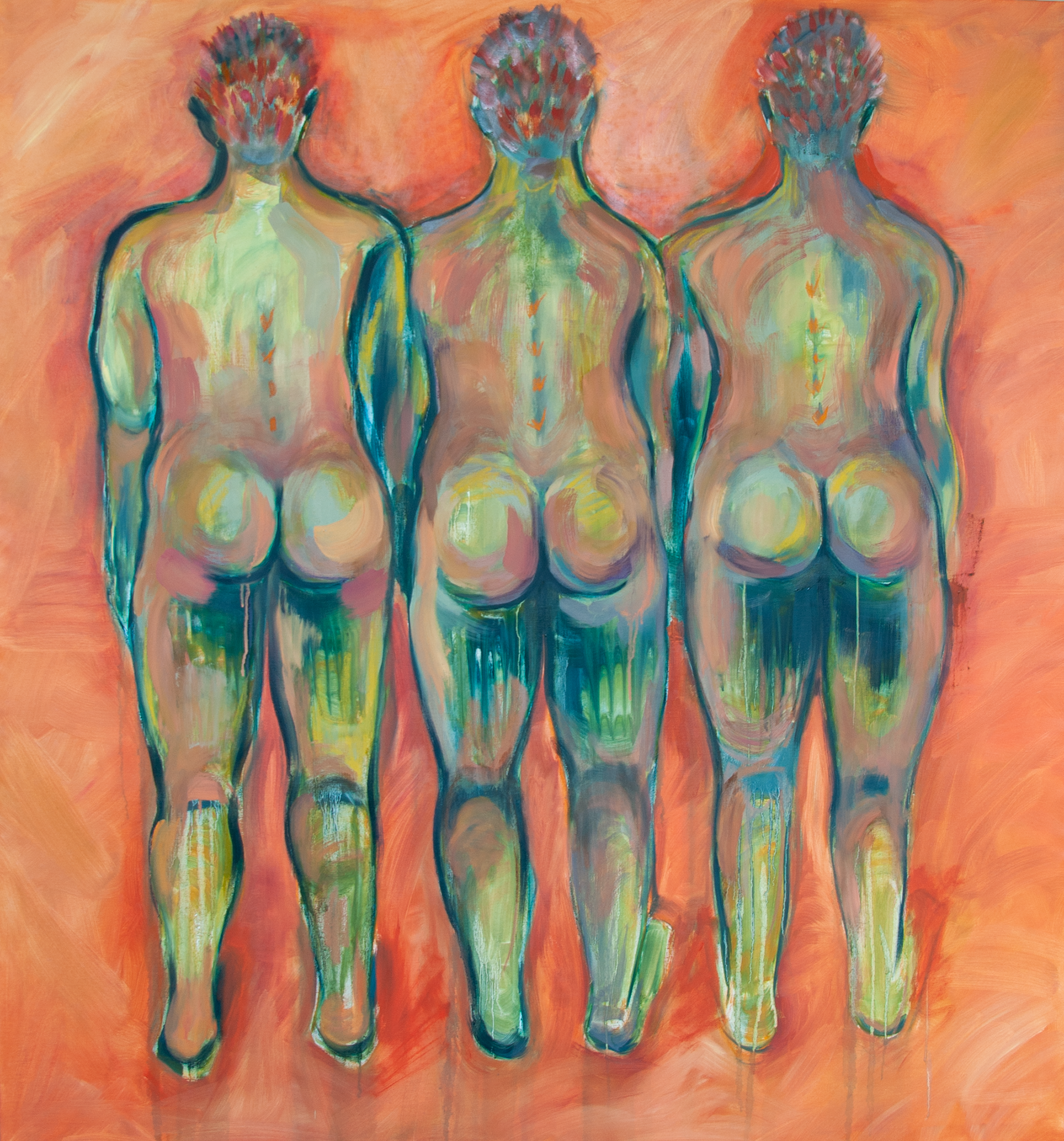 "See You Tomorrow?" painting series "See You Tomorrow" oil and pastels on canvas 150 x 130 cm 2023