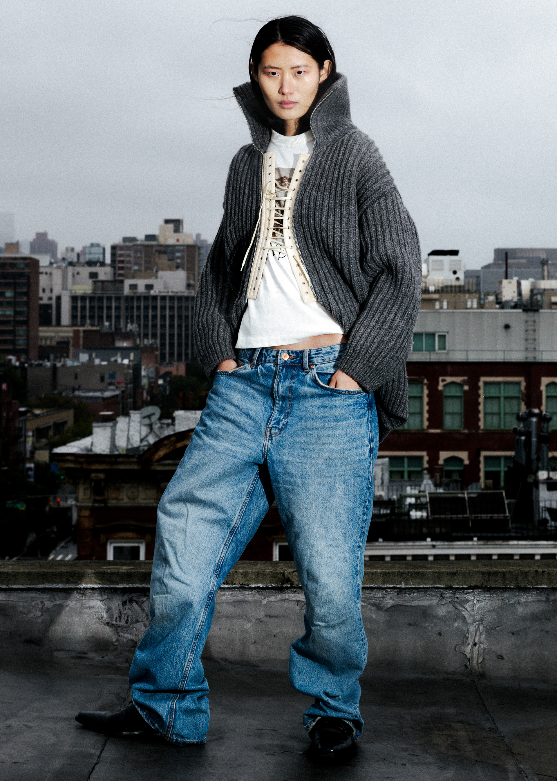 Model wears Prada & Vaquera