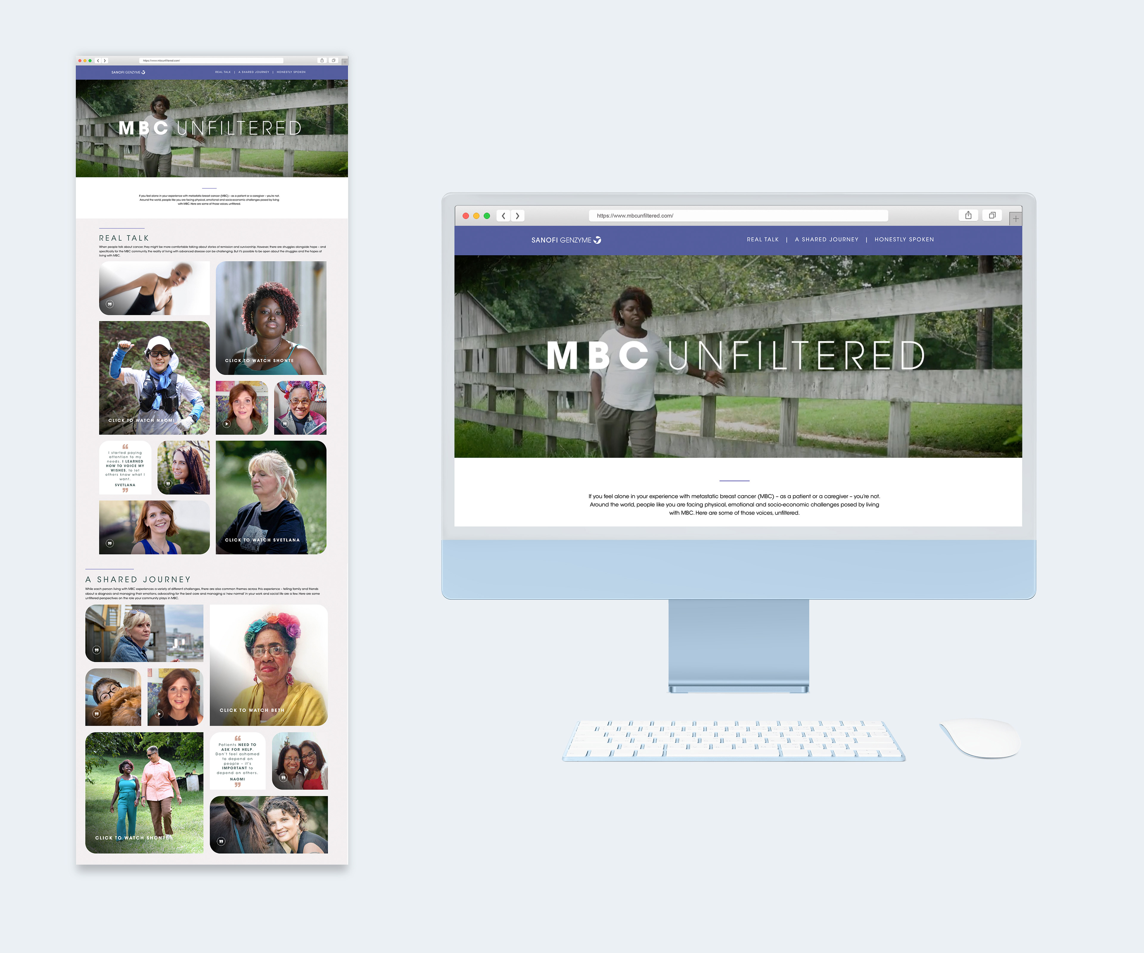 MBC unfiltered site design