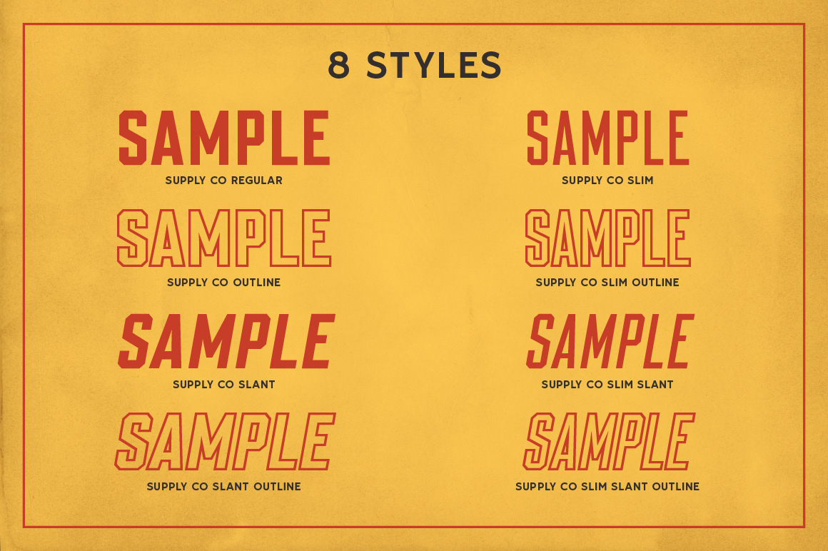 LHF Supply Co — Available at letterheadfonts.com