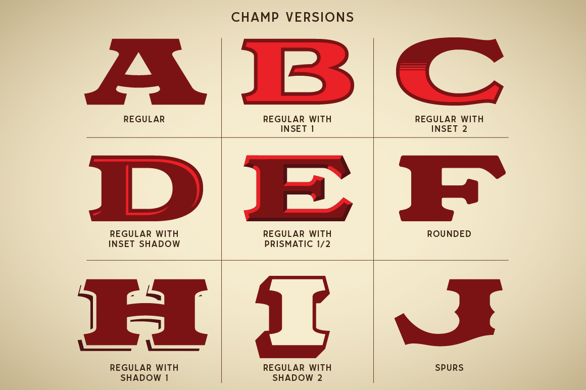 LHF Champ — Available at letterheadfonts.com