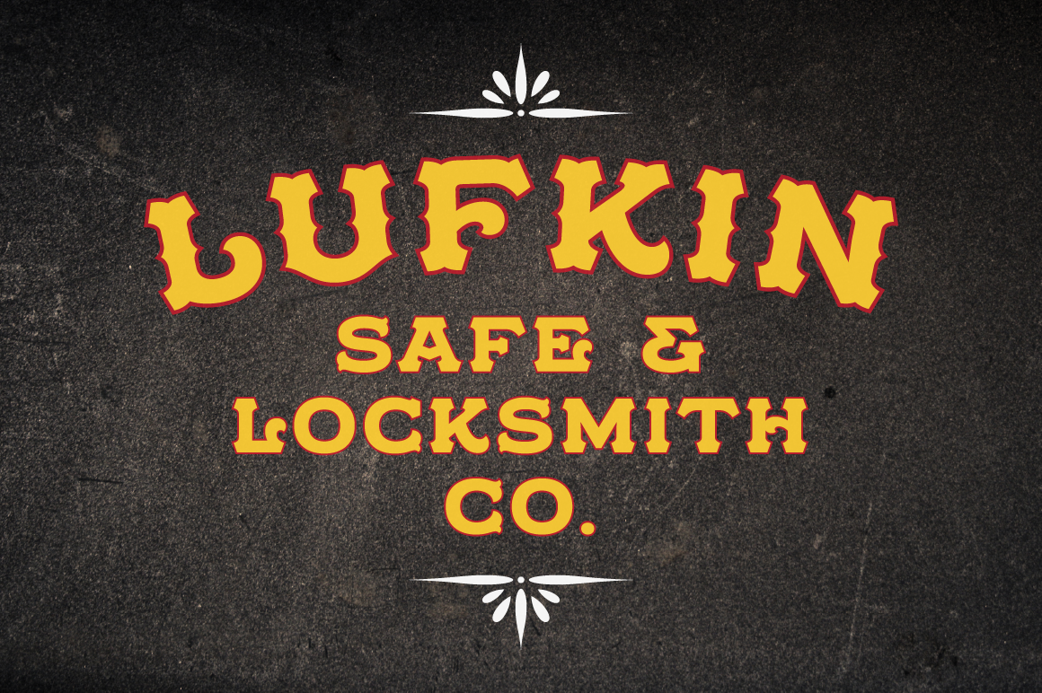 LHF Locksmith — Available at letterheadfonts.com