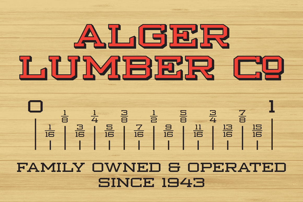 LHF Lumber Mill — Available at letterheadfonts.com