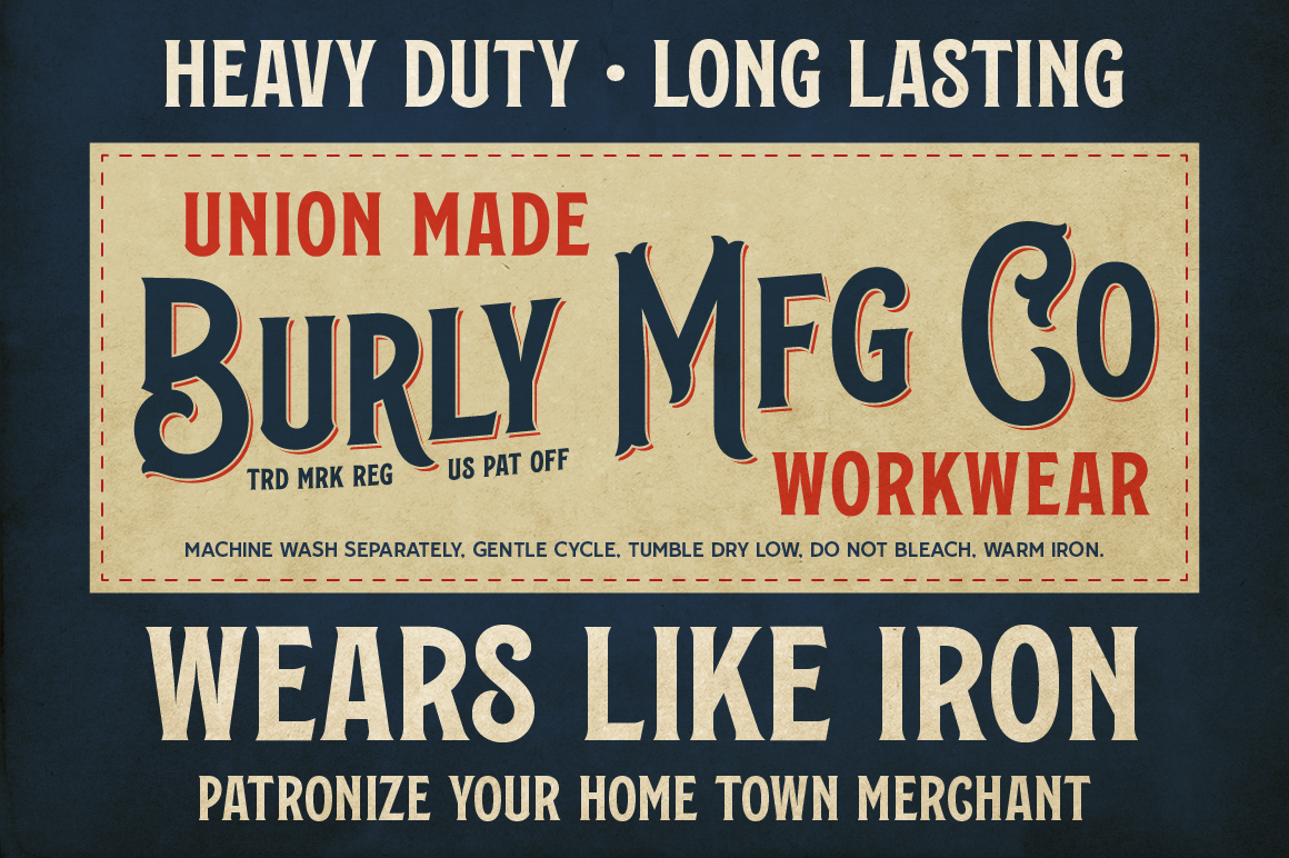 LHF Burly — Available at letterheadfonts.com
