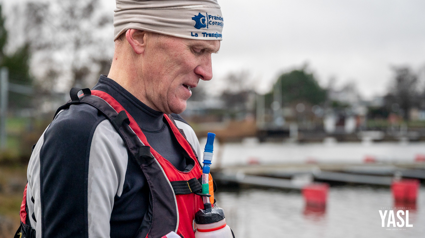 Ola Oppås at the 8th Annual Bråviken Cold Feet Paddle Race