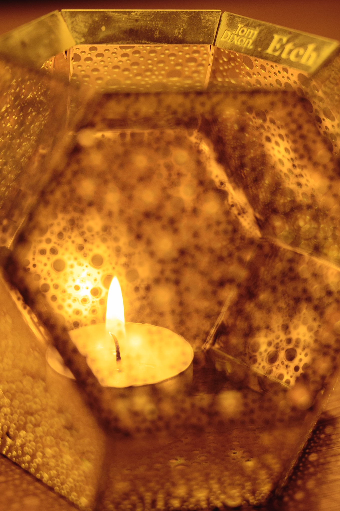 Candles burned every day and added warmth to our little house.
