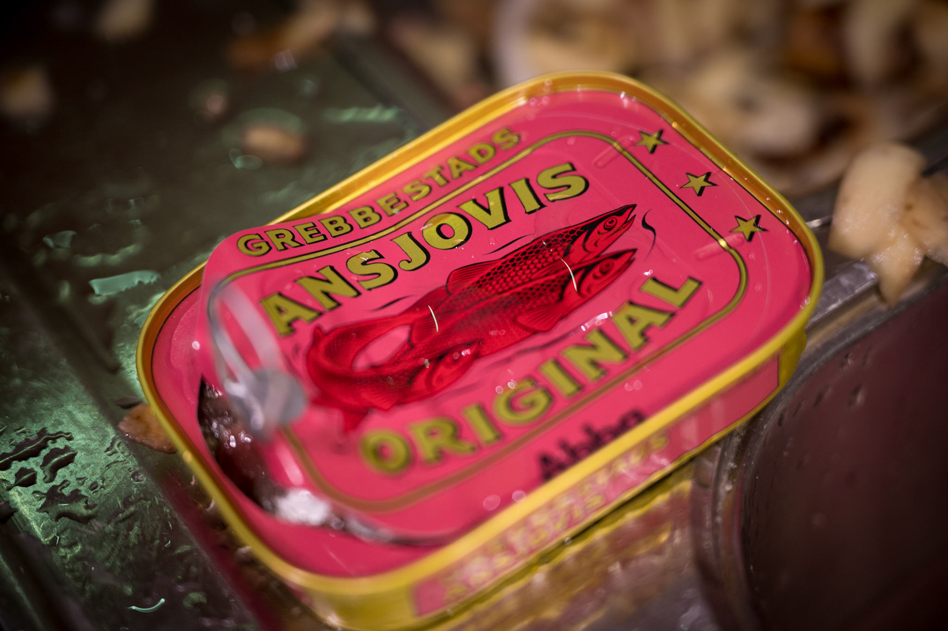Grebbestads "ansjovis original" is the essential Swedish brand for making Janssons frestelse.