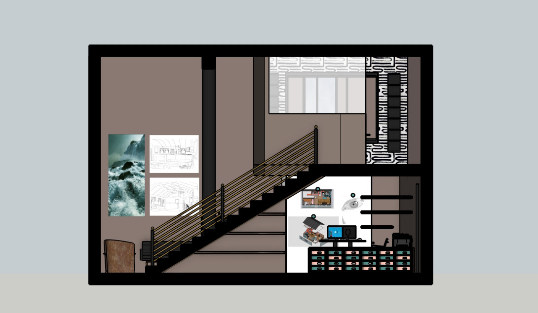 Stairs Side Section Cut